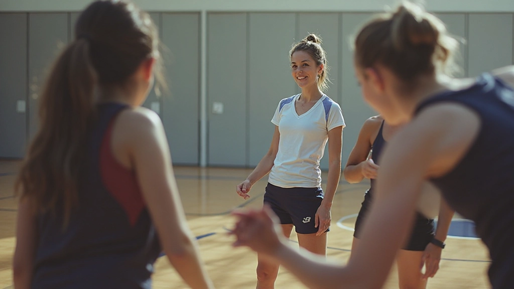 Volleyball team practicing defensive formation and positioning strategies